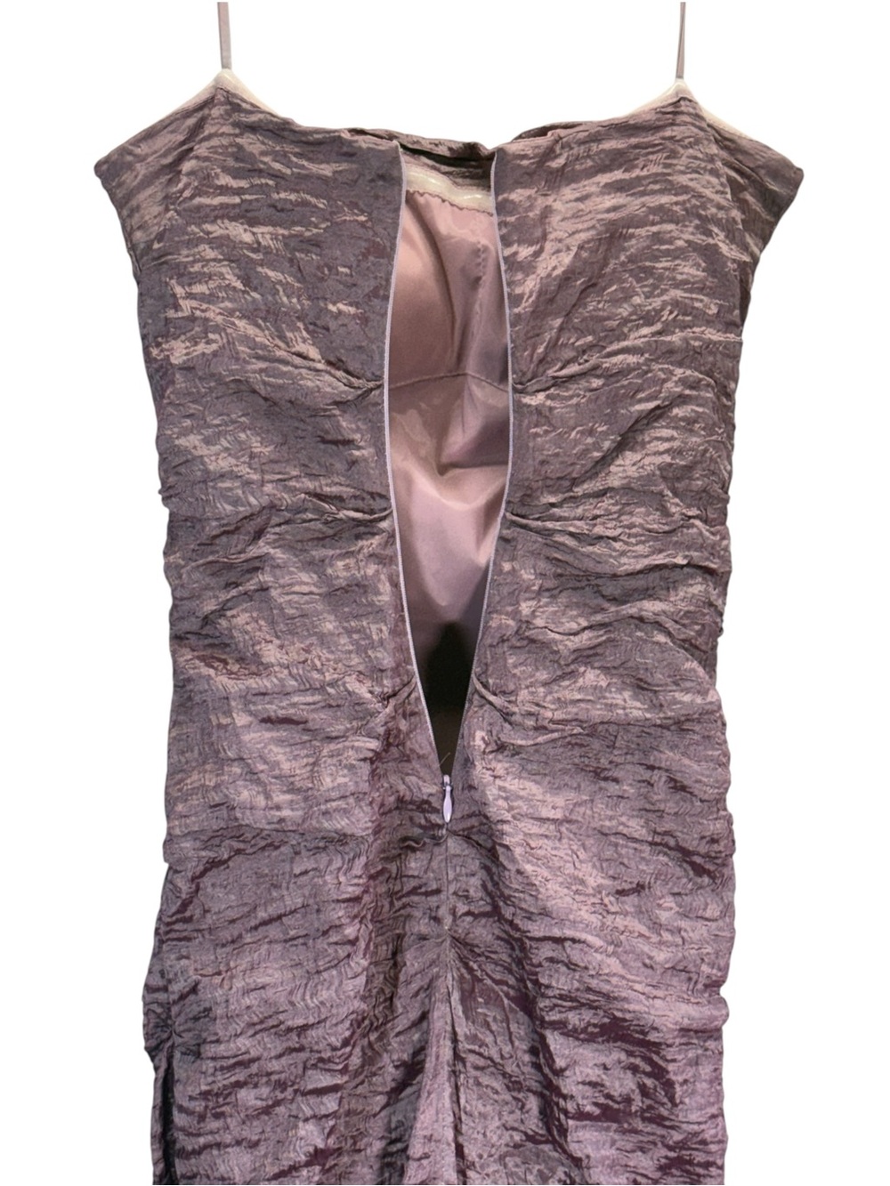 Nicole Miller Vintage Y2K Strapless Metallic Lavendar/Mauve Dress
Size 8 - Picture 11 of 16